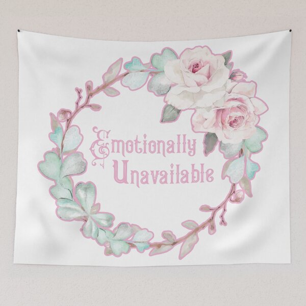 Item preview, Emotionally Unavailable - A floral print designed and sold by Annalee Beer.