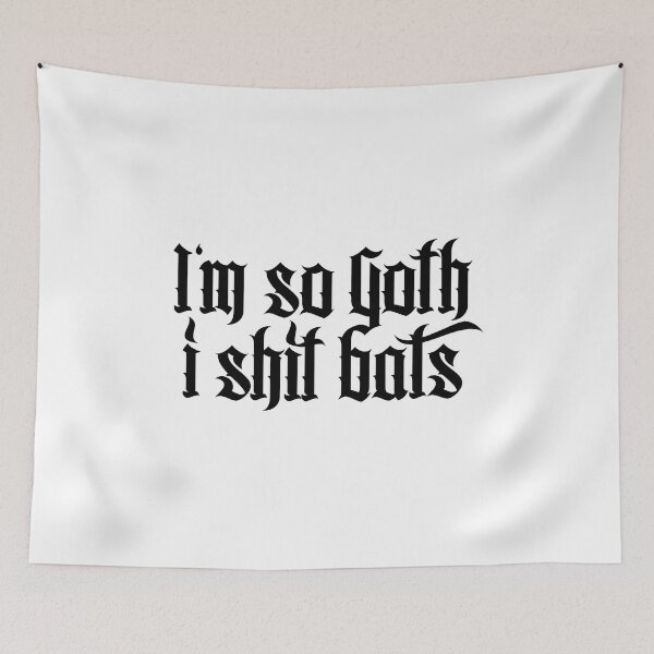 Item preview, I'm so Goth I shit Bats No.2.1 (black) designed and sold by Mystic-Land.