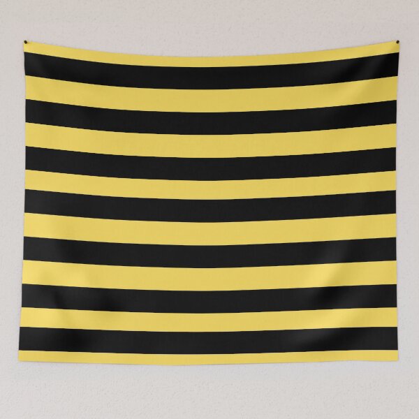 Item preview, Classic Combination of Black and Yellow Colors in Horizontal Stripes  designed and sold by NECHSTORE.
