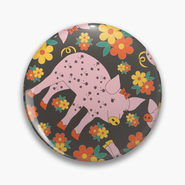 Item preview, Piglets in Floral Puddle designed and sold by sarakaquabubble.