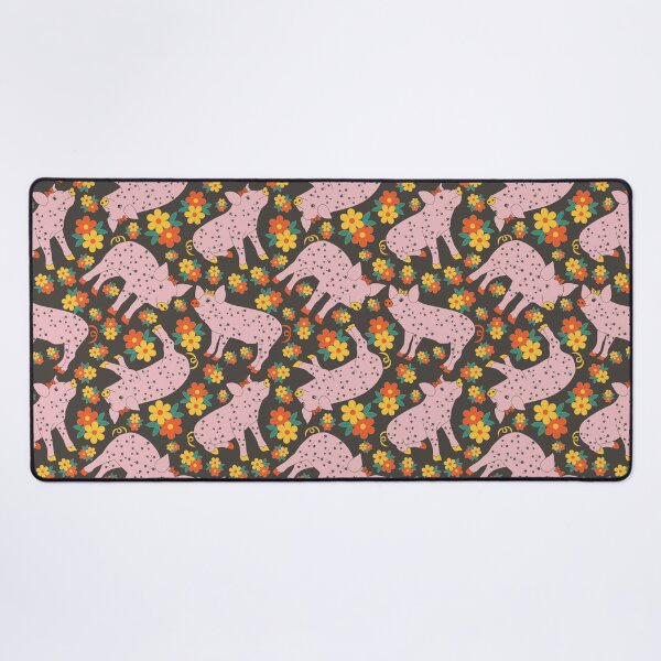 Item preview, Piglets in Floral Puddle designed and sold by sarakaquabubble.
