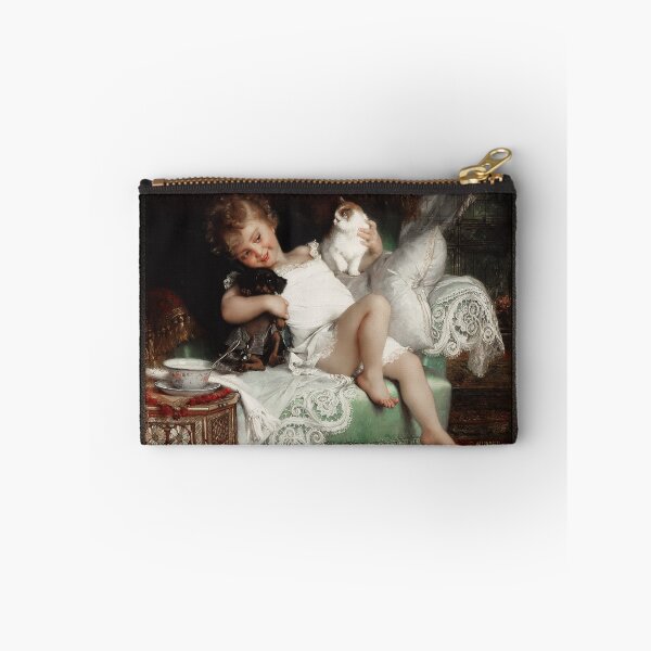 Item preview, Playmates by Emile Munier Remastered Xzendor7 Classical Art Old Masters Reproductions designed and sold by Xzendor7 Digital Art Creations.