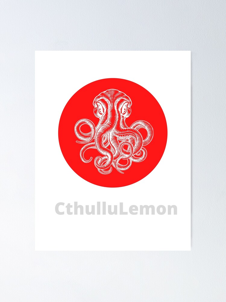 Thumbnail 1 of 3, Poster, CthulluLemon designed and sold by DerricksDesigns.