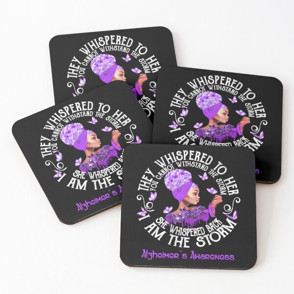 Item preview, Black Girl Fighter Strong I Am The Storm Alzheimer's Awareness designed and sold by Mnrshirley.