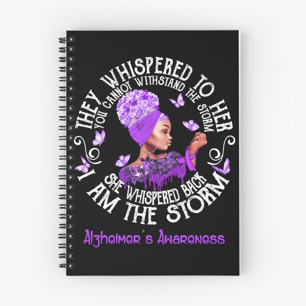 Item preview, Black Girl Fighter Strong I Am The Storm Alzheimer's Awareness designed and sold by Mnrshirley.