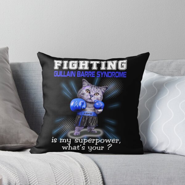 Item preview, Funny Cat Fighting Guillain Barre Syndrome Is My Superpower What's Your designed and sold by Kohend.