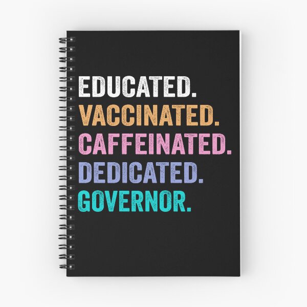 Item preview, Educated Vaccinated Caffeinated Dedicated governor shirt, Funny governor Christmas Gift designed and sold by xlnv.