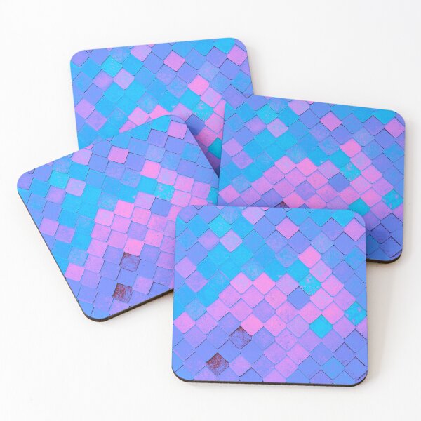 Item preview, Blue Pink Purple Tile Pattern designed and sold by justgateau.