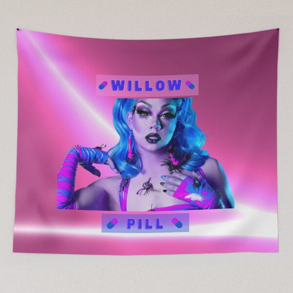 Item preview, Willow Pill Vibrant Pink & Blue Drag Queen designed and sold by House of Hartz by: Dominique11.