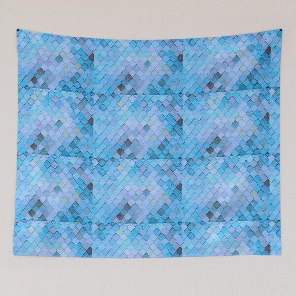 Item preview, Creative Sea Sky Blue Tile Pattern  designed and sold by justgateau.