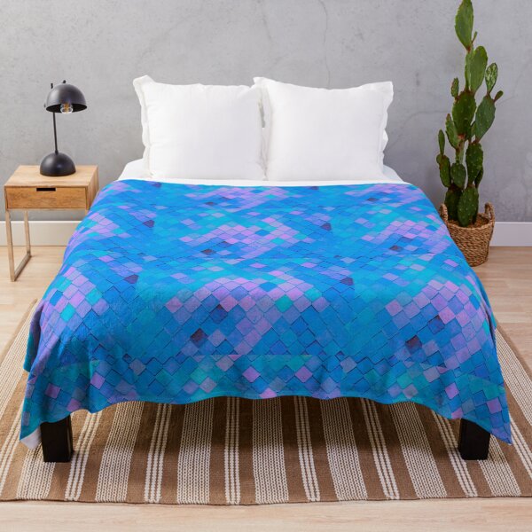Item preview, Dreamy inspired Sea Sky Blue Tile Pattern designed and sold by justgateau.