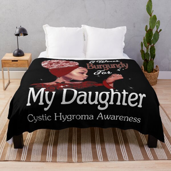 Item preview, Cystic Hygroma Awareness Black Girl I Wear Burgundy For My Daughter designed and sold by tenjun16.