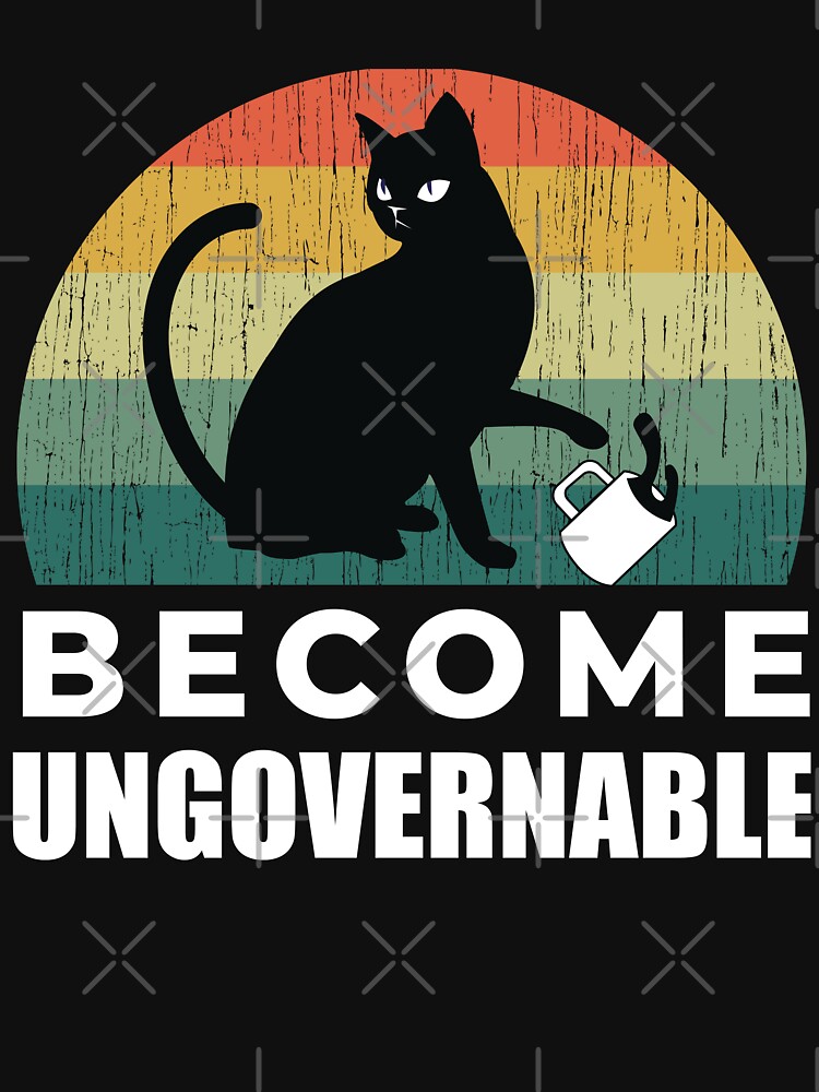 Thumbnail 7 of 7, Essential T-Shirt, Become Ungovernable Cat Drink designed and sold by justjonboy.