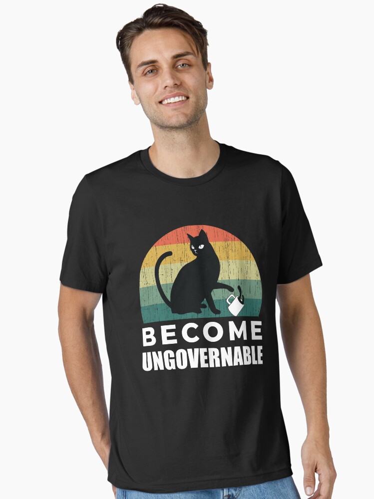 Thumbnail 1 of 7, Essential T-Shirt, Become Ungovernable Cat Drink designed and sold by justjonboy.