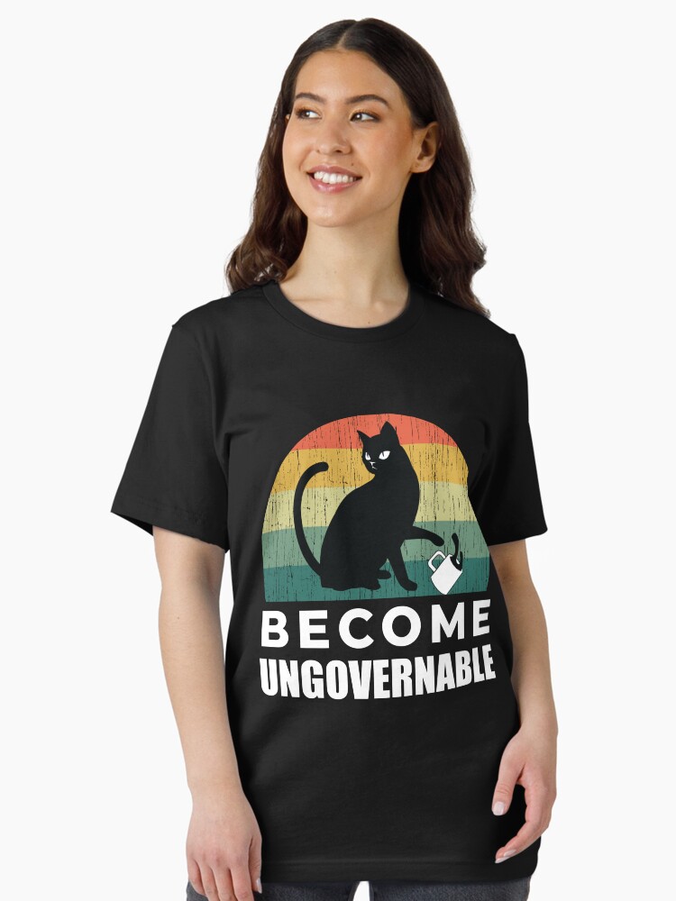 Thumbnail 2 of 7, Essential T-Shirt, Become Ungovernable Cat Drink designed and sold by justjonboy.