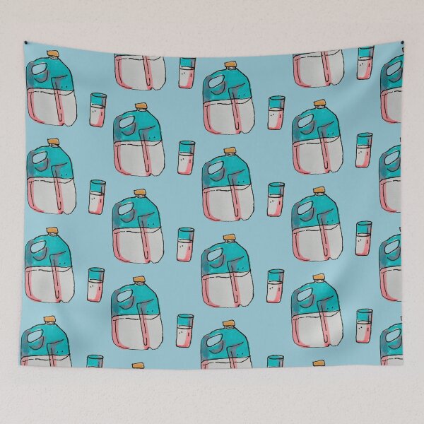 Item preview, glass of milk designed and sold by taylorsarttable.