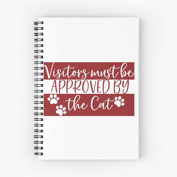 Item preview, Visitors Must Be Approved By The Cat  | Doormat designed and sold by Wagdy-online.