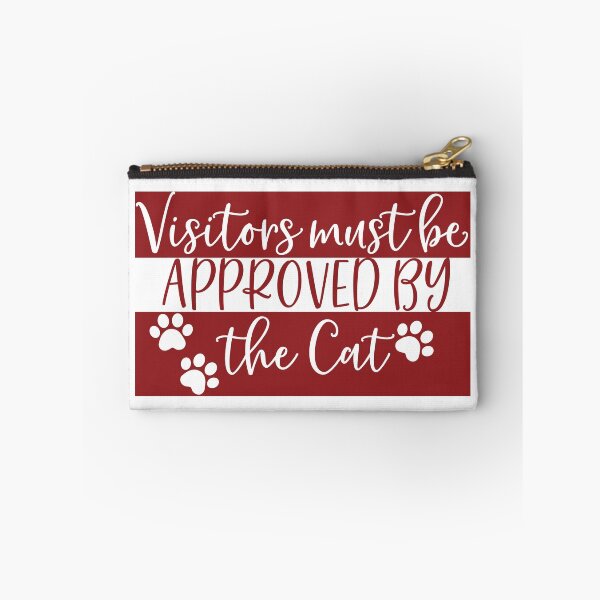 Item preview, Visitors Must Be Approved By The Cat  | Doormat designed and sold by Wagdy-online.