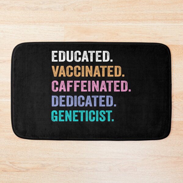 Item preview, Educated Vaccinated Caffeinated Dedicated geneticist shirt, Funny geneticist Christmas Gift designed and sold by xlnv.