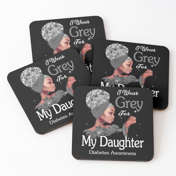 Item preview, Diabetes Awareness Black Girl I Wear Grey For My Daughter designed and sold by tenjun16.
