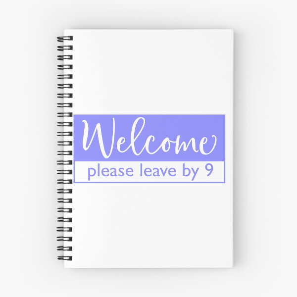 Item preview, Welcome Please Leave By 9 | Doormat designed and sold by Wagdy-online.