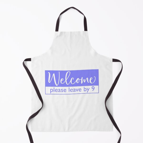 Item preview, Welcome Please Leave By 9 | Doormat designed and sold by Wagdy-online.
