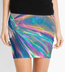 holographic Mini Skirt