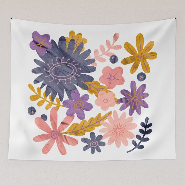 Item preview, Retro 70's Flowers designed and sold by artmayte.