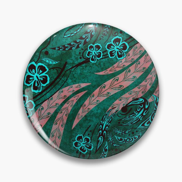 Item preview, Ocean Green Hawaiian Wild Tribal Splash designed and sold by sunnthreads.
