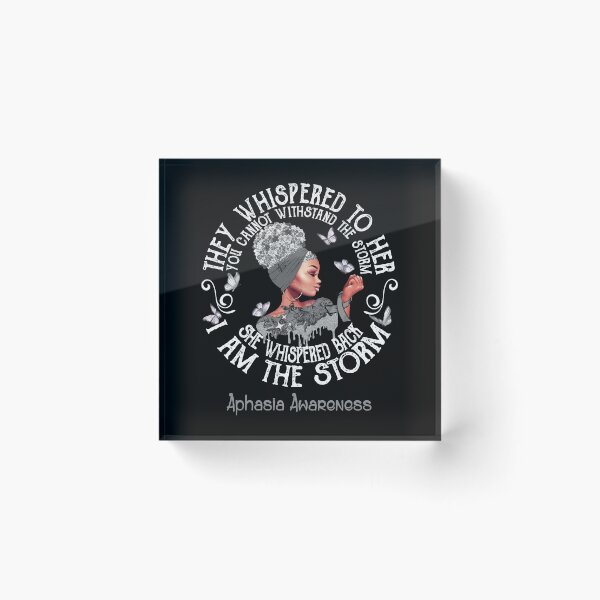 Item preview, Black Girl Fighter Strong I Am The Storm Aphasia Awareness designed and sold by Mnrshirley.