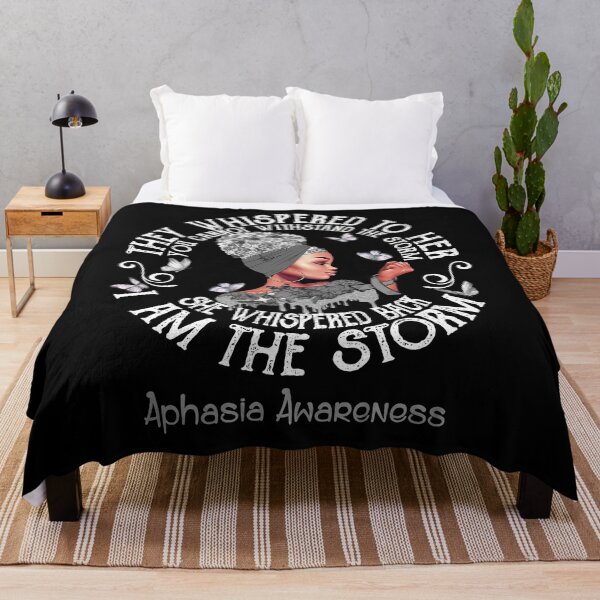 Item preview, Black Girl Fighter Strong I Am The Storm Aphasia Awareness designed and sold by Mnrshirley.