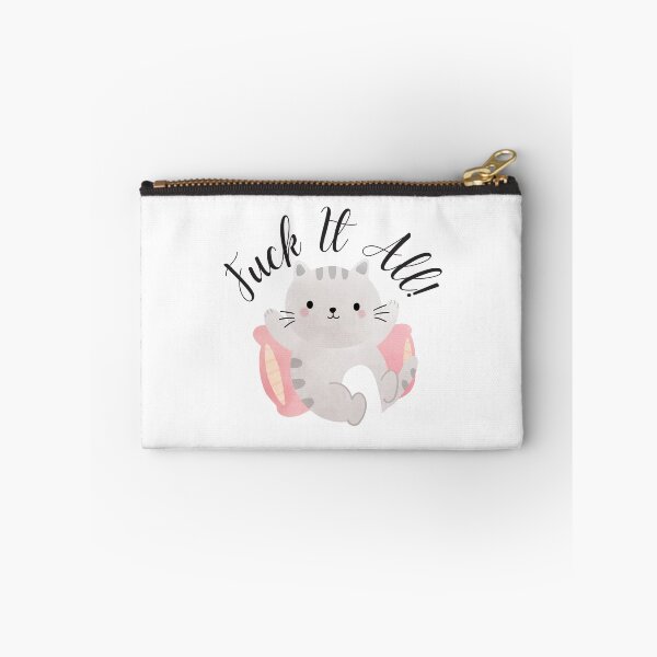 Item preview, Cute Cat - Fuck It All designed and sold by TrippyHistory.