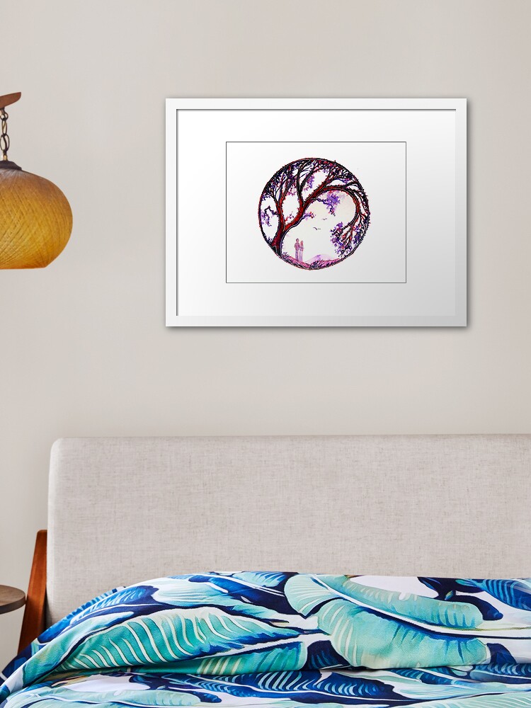 Thumbnail 1 of 7, Framed Art Print, Love Makes the World Go Round designed and sold by LindArt1.