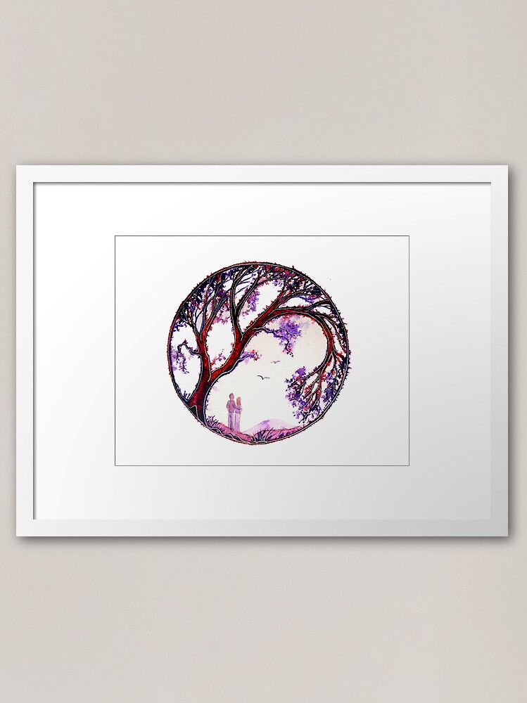 Thumbnail 2 of 7, Framed Art Print, Love Makes the World Go Round designed and sold by LindArt1.