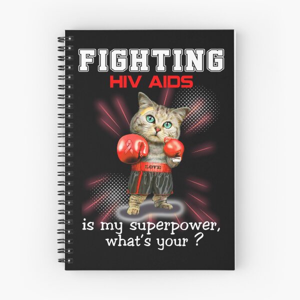 Item preview, Funny Cat Fighting Hiv Aids Is My Superpower What's Your designed and sold by Kohend.