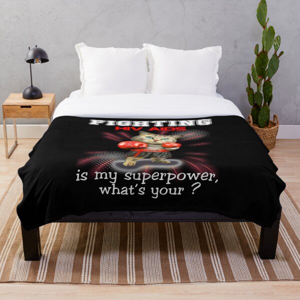 Item preview, Funny Cat Fighting Hiv Aids Is My Superpower What's Your designed and sold by Kohend.