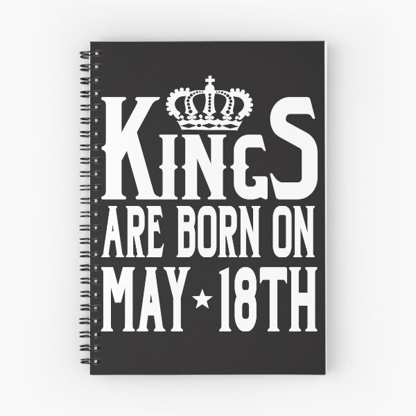 Item preview, Kings Are Born On May 18th Funny Birthday T-Shirt designed and sold by Tee Kaboom!.