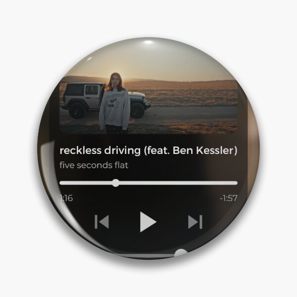 Item preview, reckless driving - lizzy mcalpine, feat. ben kessler (music player, ver. 3) designed and sold by ALilRoxMusic.