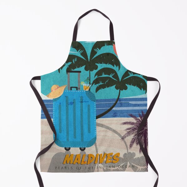 Item preview, Vintage retro style MODERN wall poster to Maldives Art Print Travel wall decor ,travel wall art, print to Maldives designed and sold by Designbuddies.