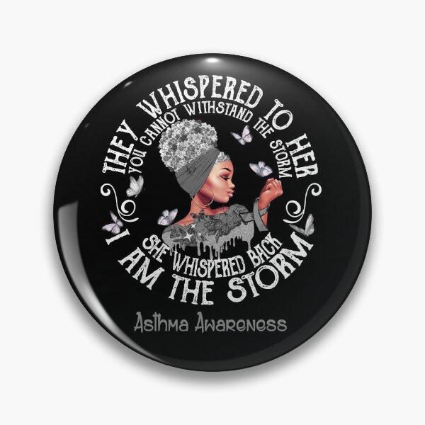 Item preview, Black Girl Fighter Strong I Am The Storm Asthma Awareness designed and sold by Mnrshirley.