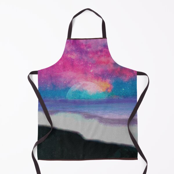 Item preview, Dreamy Inspiring Beautiful Colorful Starry Moonlit Ocean Sea View at the Beach designed and sold by justgateau.