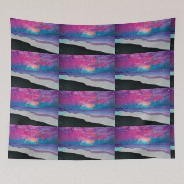 Item preview, Dreamy Inspiring Beautiful Colorful Starry Moonlit Ocean Sea View at the Beach designed and sold by justgateau.