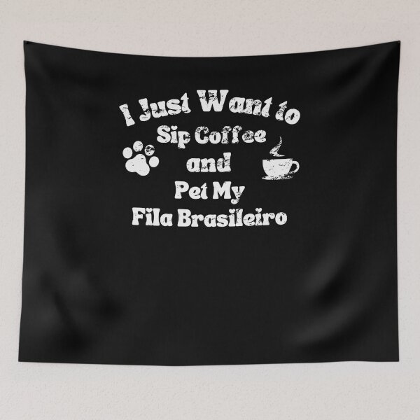 Item preview, Fila brasileiro Coffee sip and pet Men Women Retro Vintage designed and sold by Jeangel97.