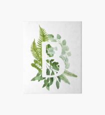 Floral letter B Art Board
