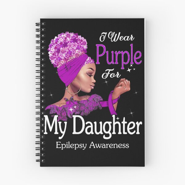 Item preview, Epilepsy Awareness Black Girl I Wear Purple For My Daughter designed and sold by tenjun16.