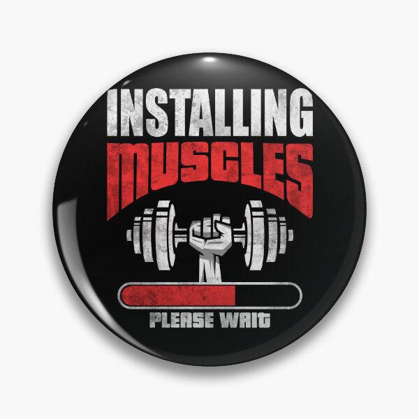 Item preview, Installing Muscles Please Wait - Funny Workout designed and sold by motivationaltee.