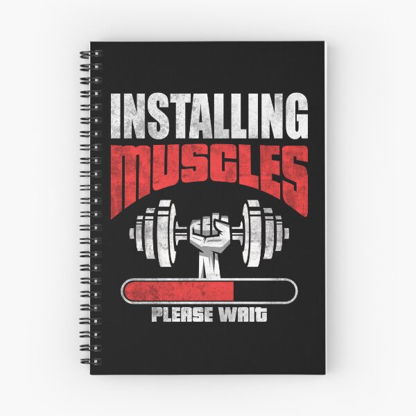 Item preview, Installing Muscles Please Wait - Funny Workout designed and sold by motivationaltee.