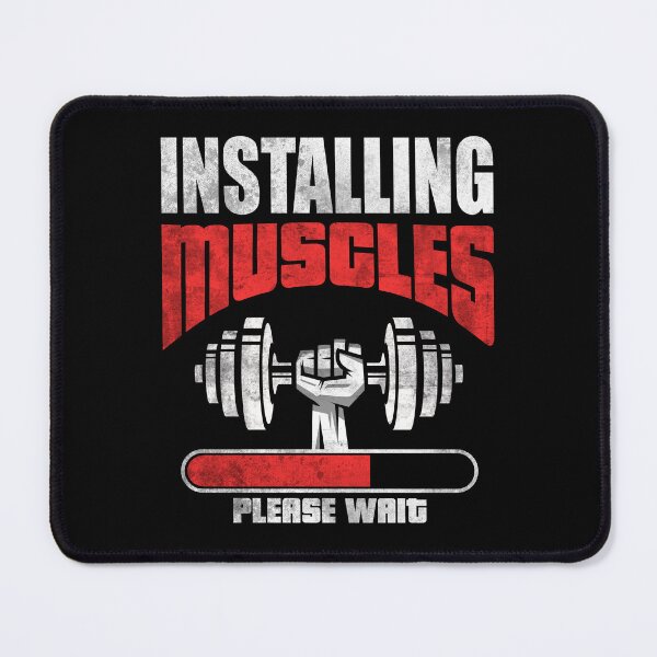 Item preview, Installing Muscles Please Wait - Funny Workout designed and sold by motivationaltee.