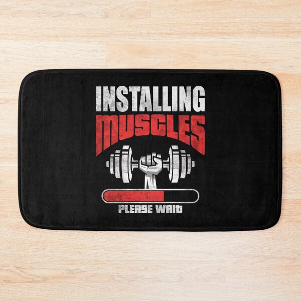 Item preview, Installing Muscles Please Wait - Funny Workout designed and sold by motivationaltee.