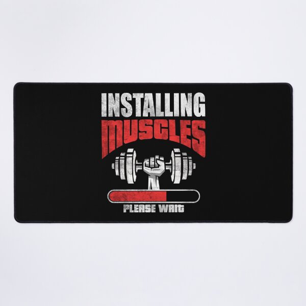 Item preview, Installing Muscles Please Wait - Funny Workout designed and sold by motivationaltee.